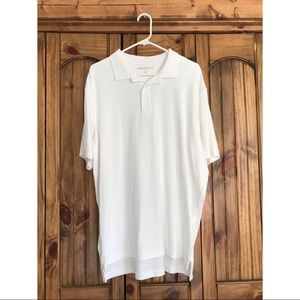 Men’s Eddie Bauer white polo shirt size XL tall